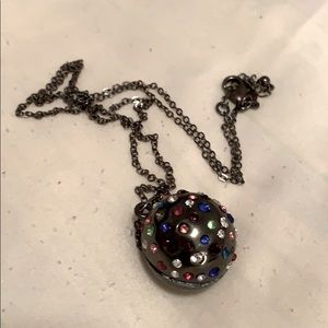 Diamond Ball Long Necklace